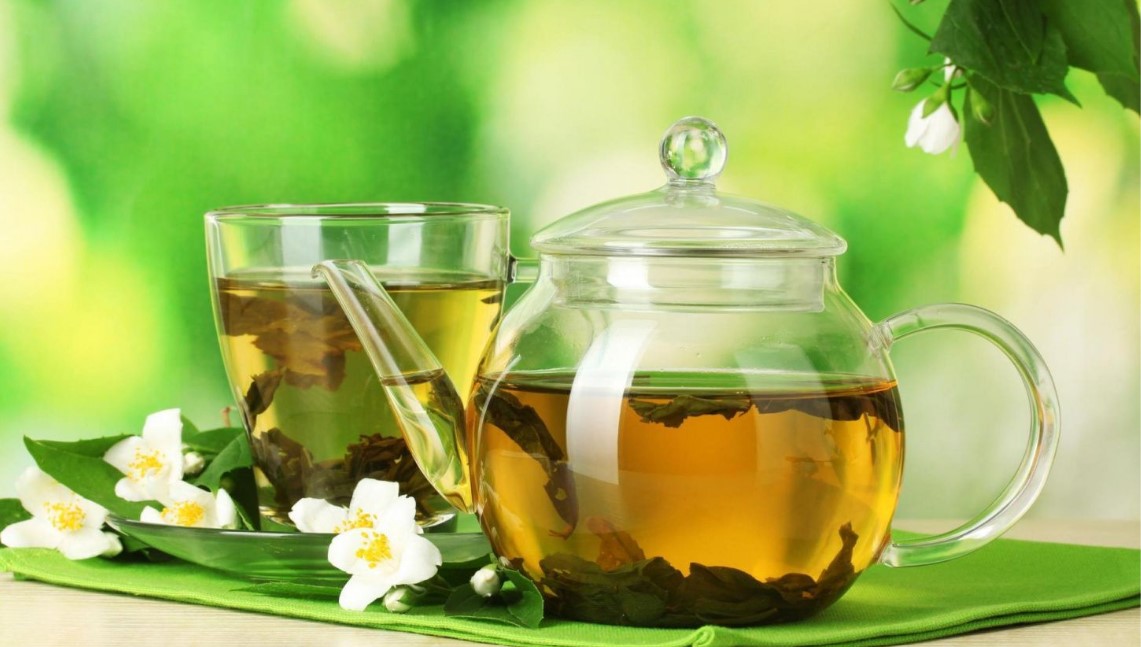 чай зеленый чайник