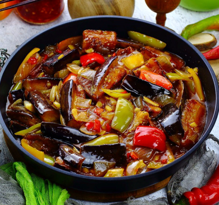 Баклажаны с честноком 