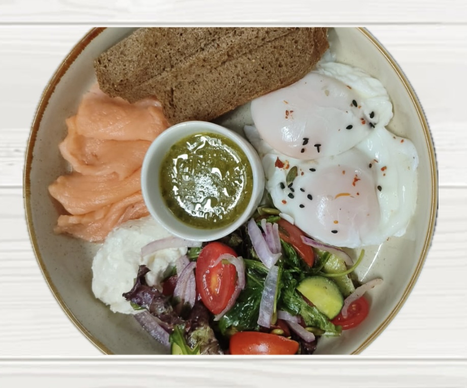 Завтрак с красной рыбой