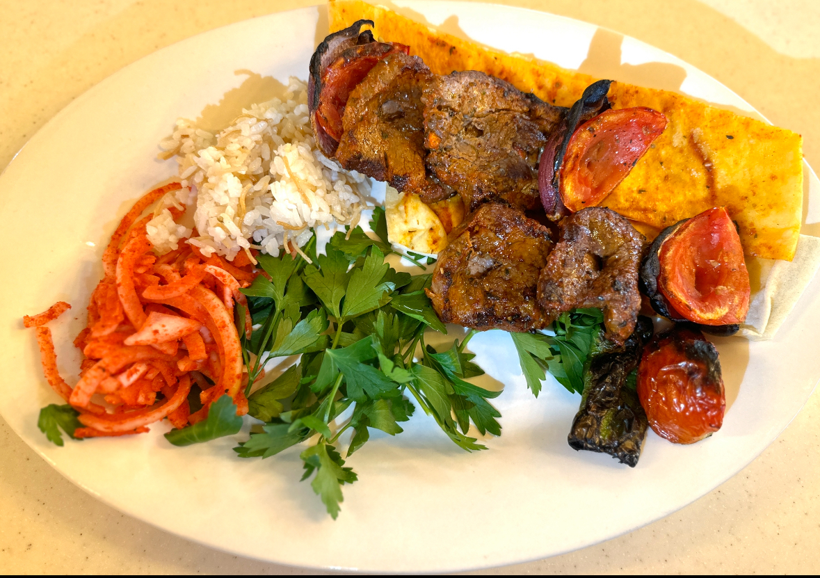 Кебаб с овощами  