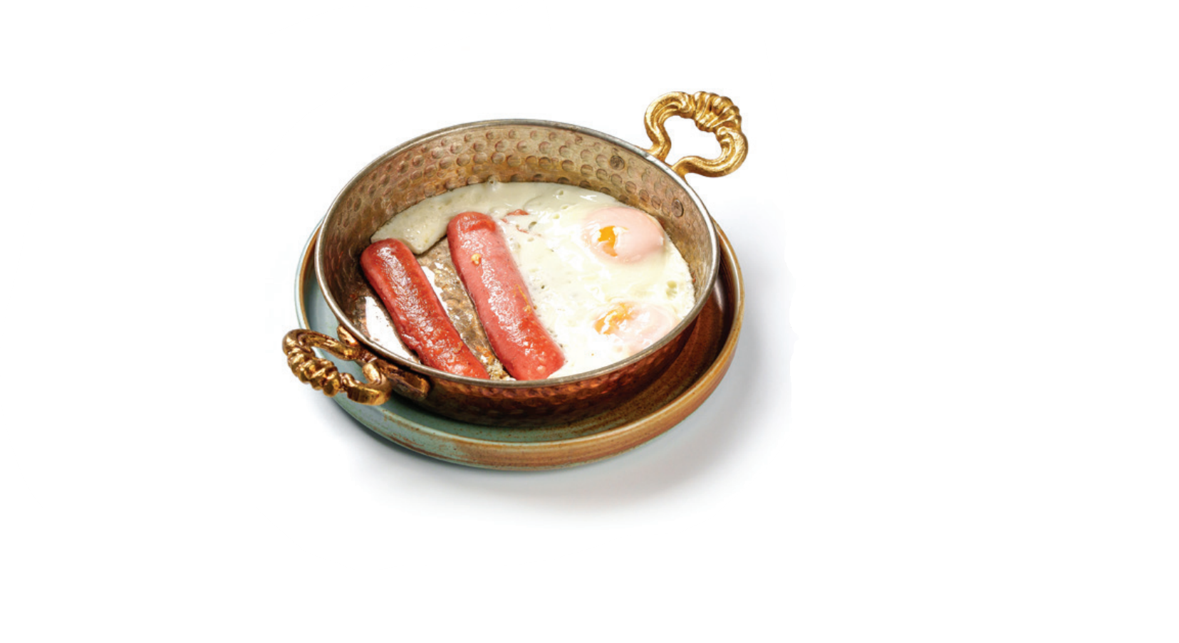 Яичница с сосисками 