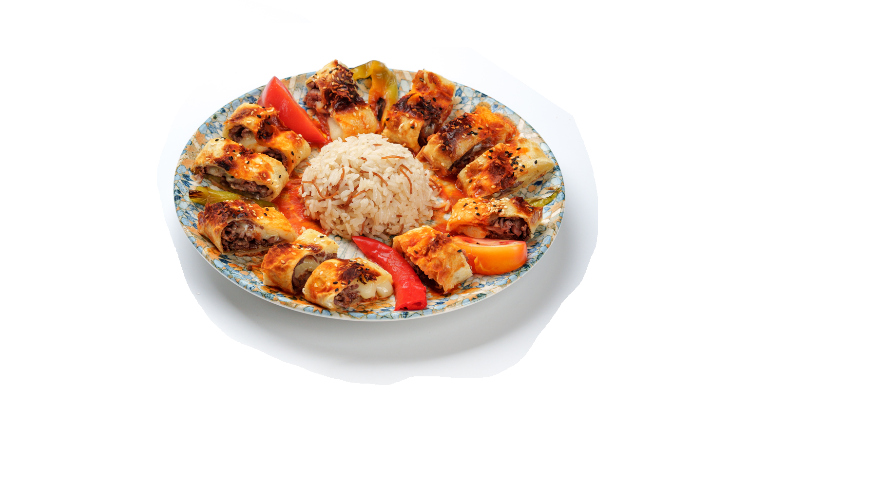 Запеченный донер с сыром 