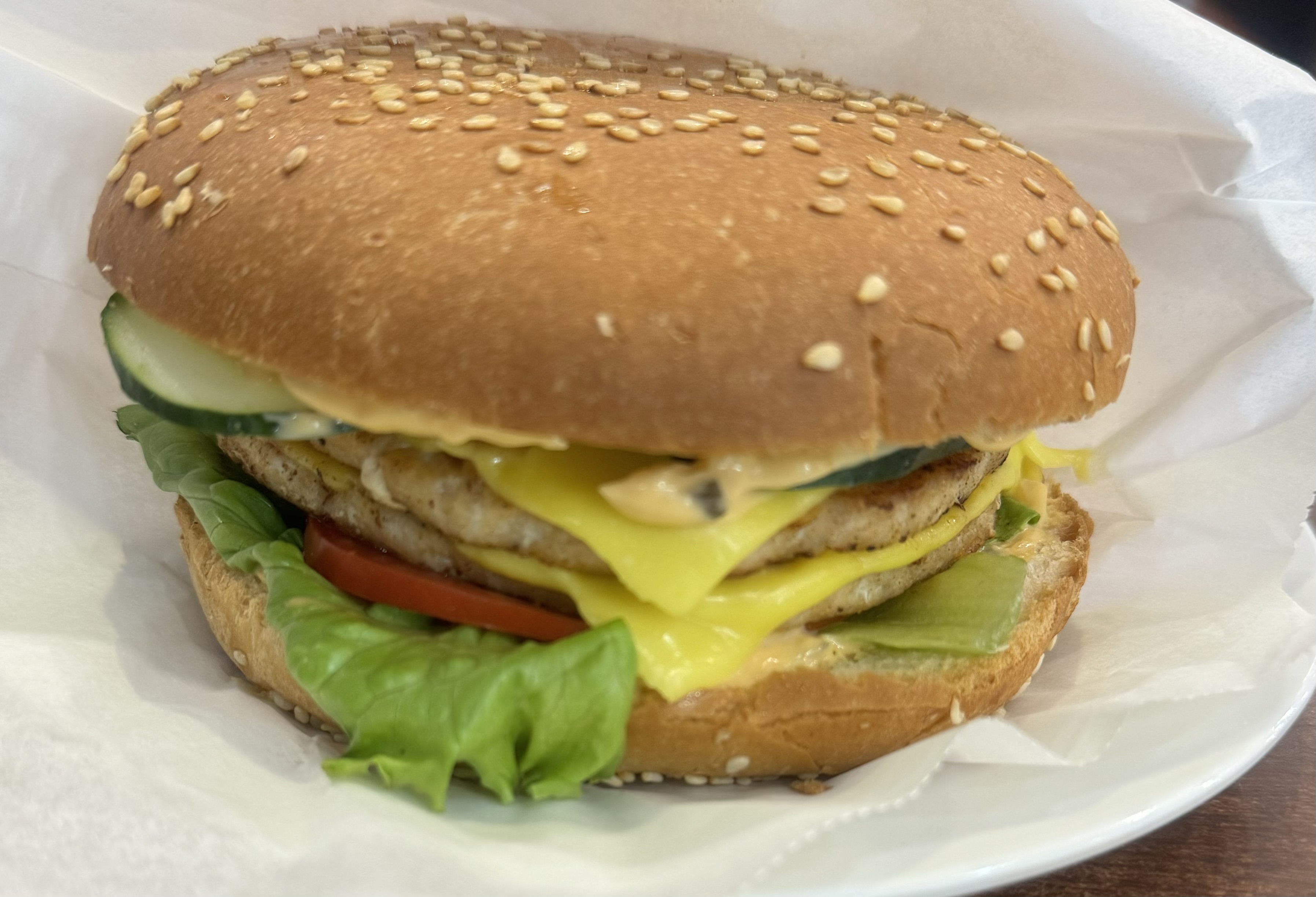 Чизбургер куриный двойной