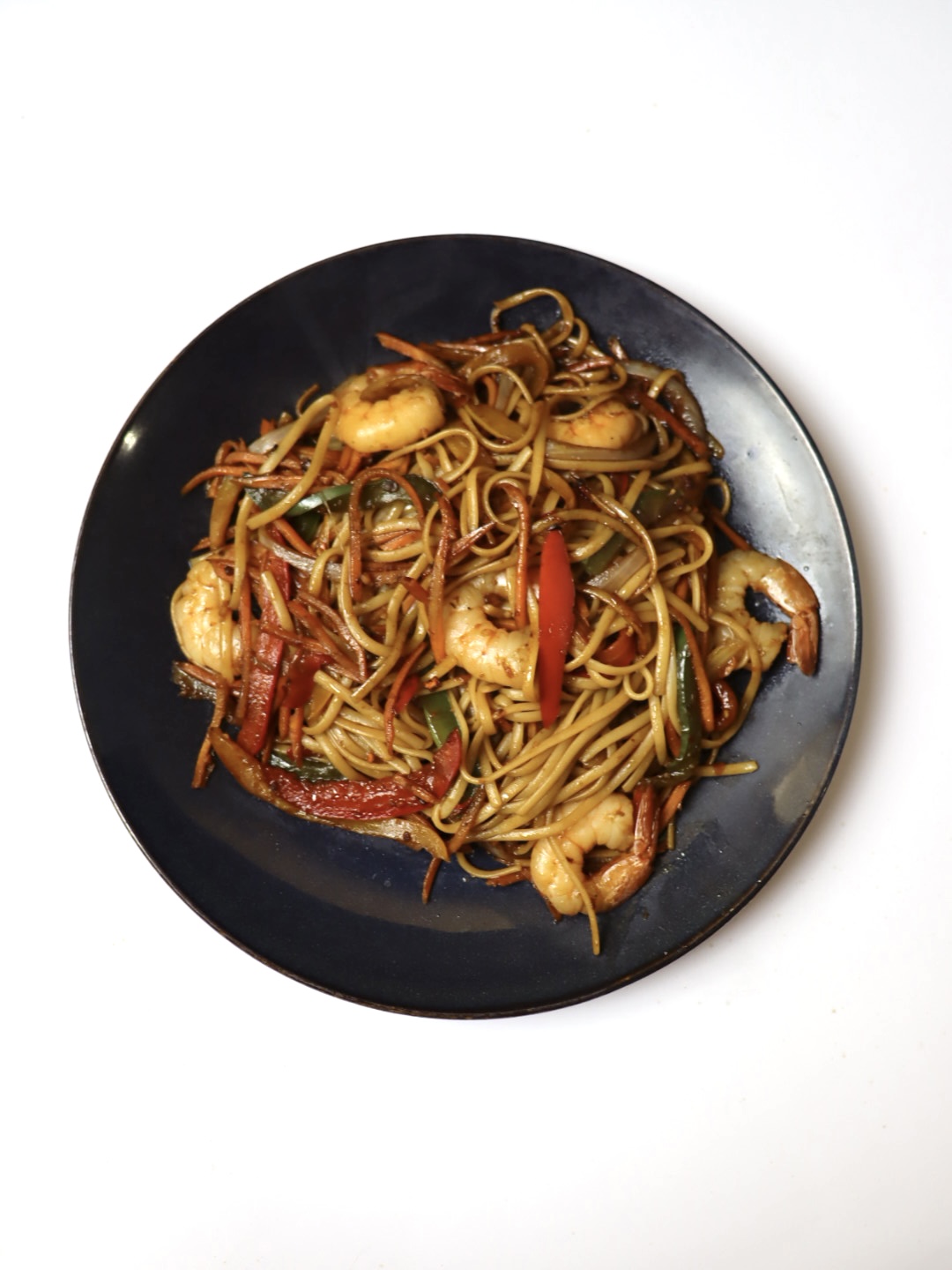 Удон с креветками 